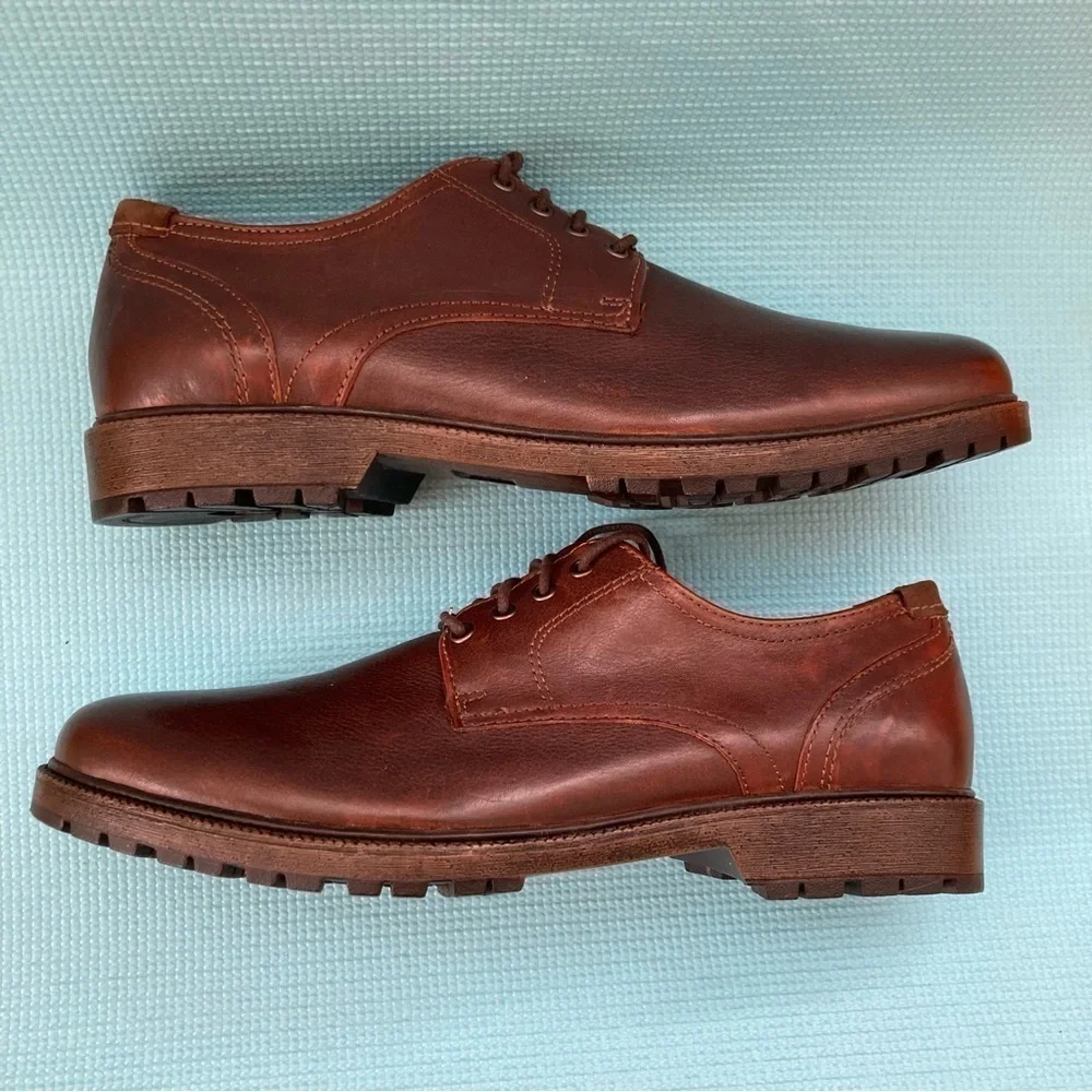 Dockers Mens Parkway Genuine Leather Casual Lace-up Oxford Shoe w/NeverWet sz 12